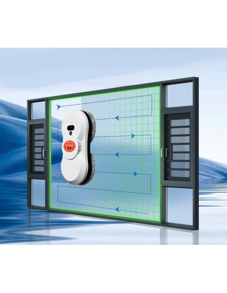 Robot Lave Vitre "V1 Compact" + 5 paires de patins - Nouveau modèle 2026