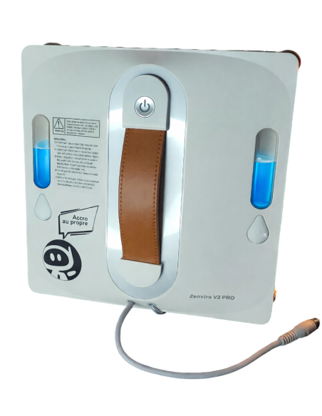 Robot Lave Vitre "ZenVITRE V2 PRO" + 2 lingettes offertes - Modèle 2026 - Pulvérisation automatique - Télécommande - 9000 Pa